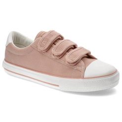 Różowe Trampki Big Star Modne Buty Damskie. Czerwone trampki Big Star, z aplikacjami, z materiału, bez zapięcia. Za 129.00 zł.