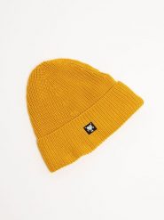 Blutsgeschwister Czapka w kolorze żółtym rozmiar: onesize. Żółte czapki Blutsgeschwister, bez wzorów, z bawełny. Za 77.95 zł.