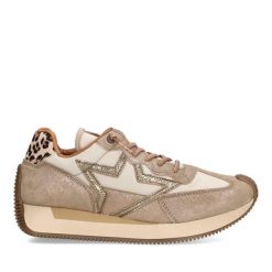 Buty CETTI C1375SRA Złoty. Żółte obuwie sportowe QUERCETTI, ze skóry, trekkingowe. Za 368.99 zł.