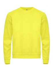 Clique Basic Roundneck bluza unisex – materiał antymechacący – visibility yellow. Żółte bluzy CLIQUE, l, bez wzorów, z bawełny, bez kaptura. Za 155.70 zł.