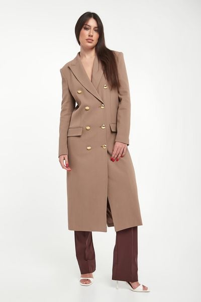 Płaszcz damski z gabardyny ELISABETTA FRANCHI. Płaszcze Elisabetta Franchi, bez wzorów, bez kaptura. Za 4,679.00 zł.