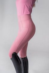 Legginsy jeździeckie z pełnym lejem silikonowym Stella. Brązowe legginsy JD ATTACK, l, z aplikacjami, z elastanu, z podwyższonym stanem. Za 329.00 zł.