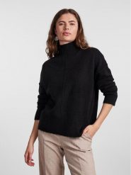 YAS Golf 26030703 Czarny Loose Fit. Czarne golfy YAS, xxl, bez wzorów, z syntetyku, bez ramiączek. Za 159.99 zł.