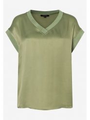 More & More Bluzka w kolorze oliwkowym rozmiar: 40. Zielone bluzki More & More, bez wzorów, z wiskozy, bez kołnierzyka, bez ramiączek. Za 118.28 zł.