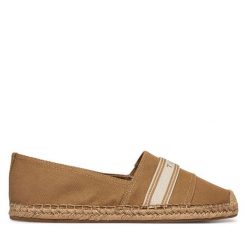 Espadryle Tommy Hilfiger. Brązowe espadryle TOMMY HILFIGER, bez wzorów, bez obcasa, bez zapięcia. Za 289.99 zł.