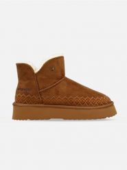 Wrangler Botki "Elsa" w kolorze jasnobrązowym rozmiar: 37. Brązowe botki Wrangler, bez wzorów, bez obcasa, bez zapięcia. Za 184.95 zł.