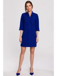Stylove Sukienka w kolorze niebieskim rozmiar: XXL. Niebieskie sukienki Stylove, na co dzień, xxl, bez wzorów, bez kołnierzyka, bez ramiączek, mini, proste. Za 224.52 zł.