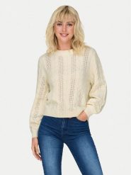 ONLY Sweter Rubina 15317515 Beżowy Regular Fit. Brązowe swetry Only, xl, bez wzorów, z syntetyku, bez ramiączek. Za 189.99 zł.