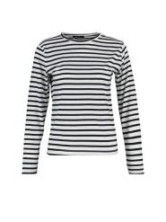 Trendyol Koszulka w kolorze biało-czarnym rozmiar: S. Białe bluzki Trendyol, s, bez wzorów, z bawełny, bez kołnierzyka, bez ramiączek. Za 52.99 zł.