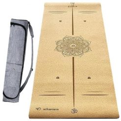 Mata jogi korka Hi-tech 6mm +Torba wodoodporna 3 materiały dla większej wygody4. Brązowe torby na ramię ACHAMANA, bez wzorów, z materiału, sportowe, na ramię, małe, bez dodatków. Za 486.00 zł.