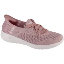 Buty sportowe Sneakersy damskie, Slip-Ins: Go Walk Joy - Abby. Czerwone obuwie sportowe Skechers, bez zapięcia, trekkingowe, Skechers Sport. Za 329.99 zł.