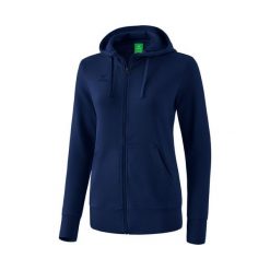 Damska bluza z kapturem zapinana na zamek Erima Basic. Niebieskie bluzy sportowe Erima, xs, bez wzorów, z bawełny, z kapturem. W wyprzedaży za 130.50 zł.