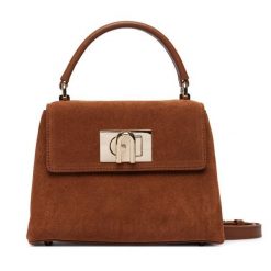 Torebka Furla. Brązowe torebki klasyczne Furla, bez wzorów, bez dodatków. Za 1,779.00 zł.