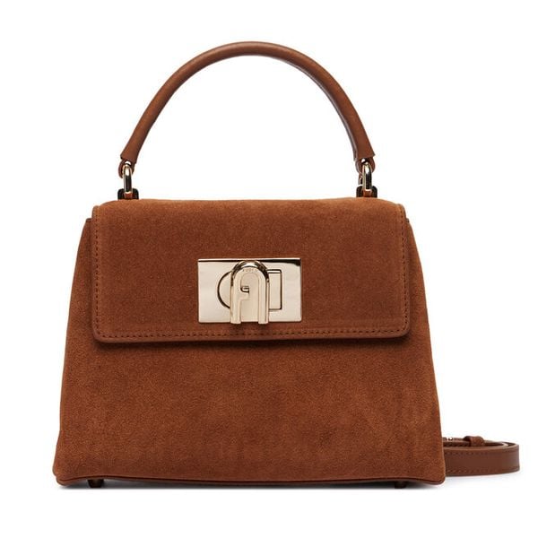 Torebka Furla. Brązowe torebki klasyczne Furla, bez wzorów, bez dodatków. Za 1,779.00 zł.