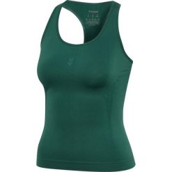 Damski tank top Hummel Flow. Zielone topy Hummel, bez wzorów, bez kołnierzyka, bez ramiączek. Za 213.00 zł.