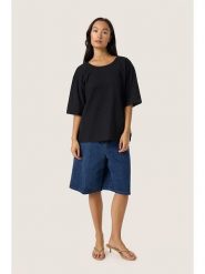 Soaked in Luxury Bluzka w kolorze czarnym rozmiar: XL. Czarne bluzki Soaked in Luxury, xl, bez wzorów, z bawełny, bez kołnierzyka, bez ramiączek. Za 86.99 zł.