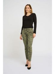 Cream Dżinsy "Penora" - Slim fit - w kolorze khaki rozmiar: W30. Brązowe jeansy Cream, z aplikacjami, z podwyższonym stanem. Za 167.28 zł.