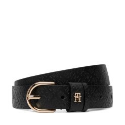 Pasek Damski Tommy Hilfiger. Czarne paski TOMMY HILFIGER, bez wzorów. Za 229.99 zł.