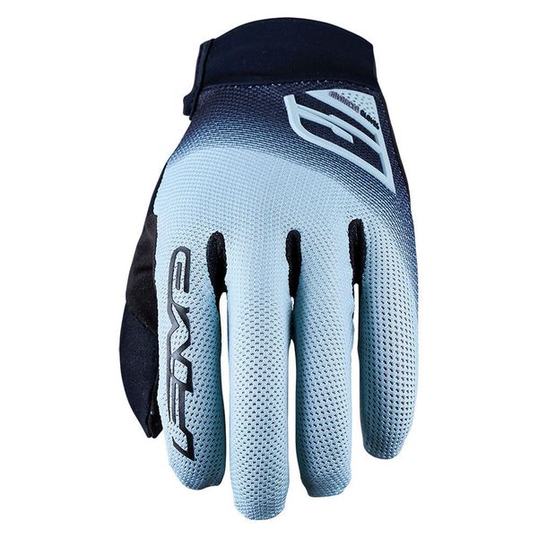 Rękawiczki XR-PRO - CZARNO-MIĘTOWE - S/8. Czarne rękawiczki FIVE GLOVES, bez wzorów, ze skóry, sportowe. Za 134.00 zł.