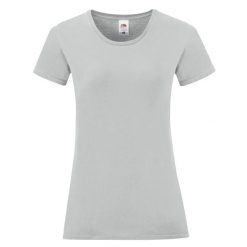 Koszulka Damska Iconic 150. Szare bluzki FRUIT OF THE LOOM, l, bez wzorów, sportowe, bez kołnierzyka, bez ramiączek. Za 28.99 zł.