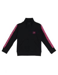 Bluza z zamek błyskawiczny na co dzień na siłownię. Czarne bluzy LEONE 1947 APPAREL, bez wzorów, z bawełny, z kapturem. Za 126.26 zł.