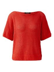 Miss Lagotte Sweter w kolorze czerwonym rozmiar: 40. Czerwone swetry Miss Lagotte, bez wzorów, bez ramiączek. Za 170.87 zł.