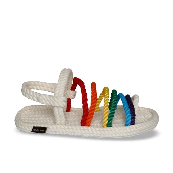 Sandały damskie HAVANA. Brązowe sandały Aulp, bez wzorów, z kauczuku, boho, z otwartym noskiem, bez obcasa, na płaskiej podeszwie, bez zapięcia. Za 169.99 zł.