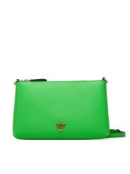 PINKO Torebka Flat Horizontal Mini AI 25-26 104277 A0F1 Zielony. Zielone listonoszki Pinko, bez wzorów, ze skóry, bez dodatków. Za 629.99 zł.
