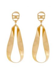 Elisabetta Franchi Kolczyki OR-14K-52E2-V300 Złoty. Żółte kolczyki Elisabetta Franchi, metalowe. Za 1,039.00 zł.