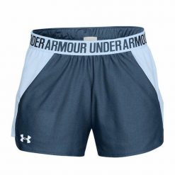 Spodenki sportowe damskie Under Armour New Play Short. Niebieskie obuwie sportowe Under Armour, bez zapięcia, na fitness i siłownię. Za 149.00 zł.