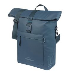 Torba rowerowa Brooklyn MIK Hooks, niebieska. Niebieskie torby na laptopa BASIL, bez wzorów, z materiału, na ramię. Za 396.15 zł.