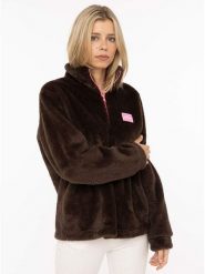 Zwillingsherz Bluza polarowa w kolorze brązowym rozmiar: XXL. Brązowe bluzy sportowe Zwillingsherz, xxl, bez wzorów, z polaru, bez kaptura. Za 123.45 zł.