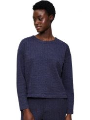 Triumph Bluza w kolorze granatowym rozmiar: 42. Niebieskie bluzy Triumph, bez wzorów, prążkowane, bez kaptura. Za 82.83 zł.