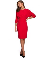 Stylove Sukienka w kolorze czerwonym rozmiar: S. Czerwone sukienki Stylove, s, bez wzorów, bez kołnierzyka, bez ramiączek, midi. Za 193.95 zł.