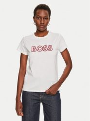 Boss T-Shirt Eventsa 50522209 Biały Regular Fit. Białe t-shirty Boss, s, bez wzorów, z bawełny, bez kołnierzyka, bez ramiączek. Za 199.99 zł.