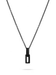 Liebeskind Naszyjnik z zawieszką - dł. 45 cm rozmiar: onesize. Czarne naszyjniki Liebeskind, ze stali. Za 182.72 zł.