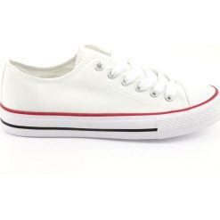Trampki białe Atletico CNSD-1 white. Białe trampki Atletico, bez wzorów, z materiału, bez zapięcia. W wyprzedaży za 59.00 zł.