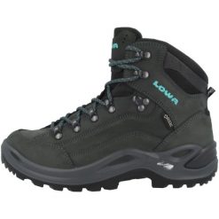 Buty trekkingowe damskie Lowa Renegade Gtx Mid. Niebieskie trekkingi Lowa, z materiału, za kostkę, trekkingowe. Za 888.99 zł.