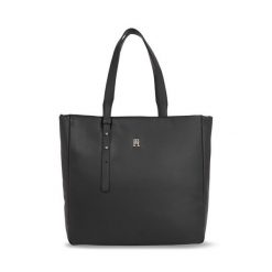 Torebka Tommy Hilfiger. Czarne shopper TOMMY HILFIGER, bez wzorów, bez dodatków. Za 519.99 zł.