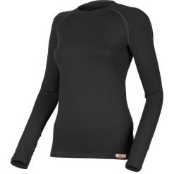 Damska bluza merino LENA. Czarne bluzy LASTING, xl, bez wzorów, z dzianiny, bez kaptura. Za 771.10 zł.