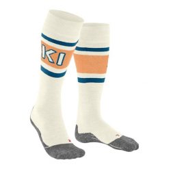 Skarpetki do kolan damskie Falke SK2 Intermediate. Białe skarpety Falke, bez wzorów. Za 208.50 zł.