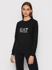 EA7 Emporio Armani Bluza 8NTM35 TJCQZ 1200 Czarny Regular Fit. Czarne bluzy EA7 Emporio Armani, xs, bez wzorów, z bawełny, bez kaptura. Za 259.99 zł.