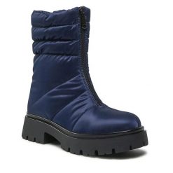 Botki Jenny Fairy. Niebieskie botki Jenny Fairy, bez wzorów, bez obcasa, na płaskiej podeszwie, bez zapięcia. Za 143.99 zł.