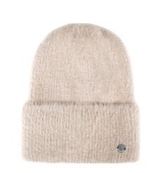 Zimowa czapka H-GLITTA. Brązowe czapki Volcano, bez wzorów, z dzianiny. Za 69.99 zł.