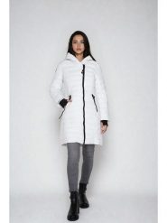 CANADA weather gear Płaszcz zimowy w kolorze białym rozmiar: M. Białe płaszcze CANADA weather gear, na zimę, m, bez wzorów, z puchu, bez kaptura. Za 305.29 zł.