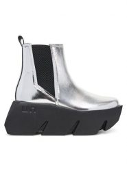 United Nude Botki Bull Chelsea 1096014116 Srebrny. Szare botki United Nude, bez wzorów, ze skóry, bez obcasa, na koturnie, bez zapięcia. Za 1,529.00 zł.