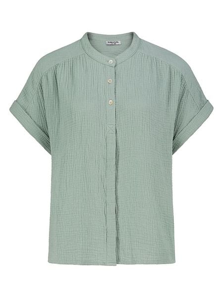 Sublevel Bluzka w kolorze zielonym rozmiar: L/XL. Zielone bluzki Sublevel, l, bez wzorów, z bawełny, bez kołnierzyka, bez ramiączek. Za 87.40 zł.