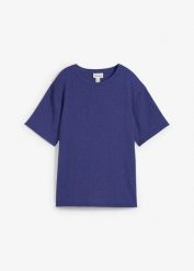 T-shirt z krepy borken. Brązowe t-shirty bonprix, bez wzorów, bez kołnierzyka, bez ramiączek. Za 64.99 zł.