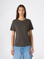 Champion Koszulka w kolorze khaki rozmiar: XXL. Brązowe bluzki Champion, xxl, bez wzorów, z bawełny, bez kołnierzyka, bez ramiączek. Za 90.95 zł.
