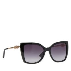 Okulary przeciwsłoneczne Guess. Czarne okulary przeciwsłoneczne Guess, z aplikacjami. Za 599.99 zł.